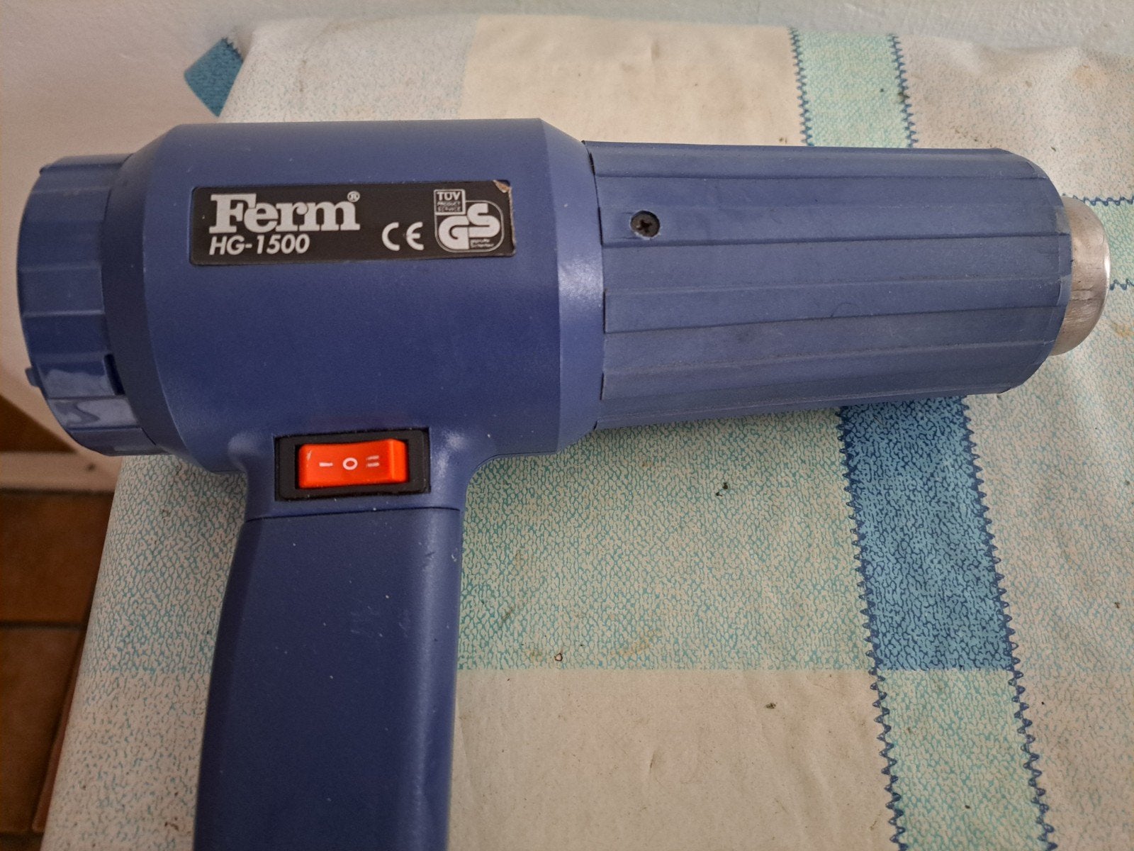 Ferm HG-1500 Verfafbrander/hetelucht-pistool, Ophalen of Verzenden, Zo goed als nieuw, Kolomboormachine