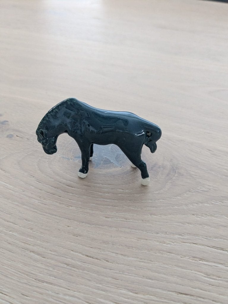 Blauw porseleinen paardje, Antiek en Kunst, Ophalen