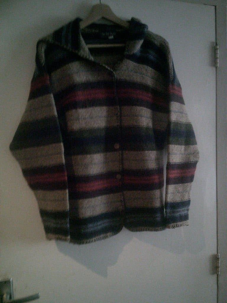 Vintage wollen vest, Verzenden, Gedragen, Maat 38/40 (M)