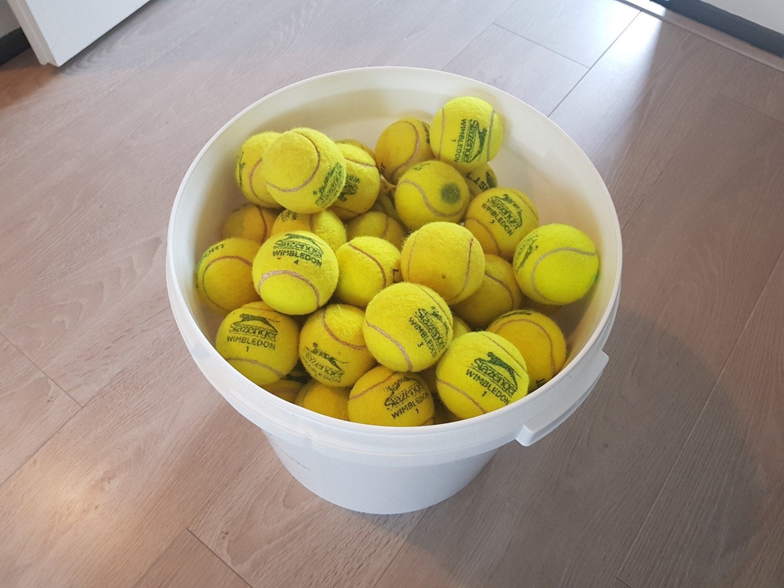100 gebruikte tennis- en padelballen, Ophalen of Verzenden, Gebruikt, Ballen, Overige merken