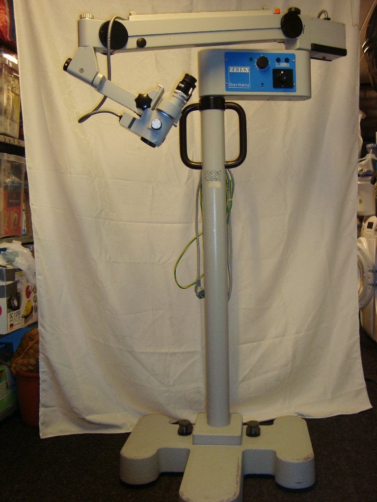 Carl Zeiss medisch OPMI-1F microscoop met S21 vloerstatief, Ophalen, Refurbished, Minder dan 400x, Stereomicroscoop