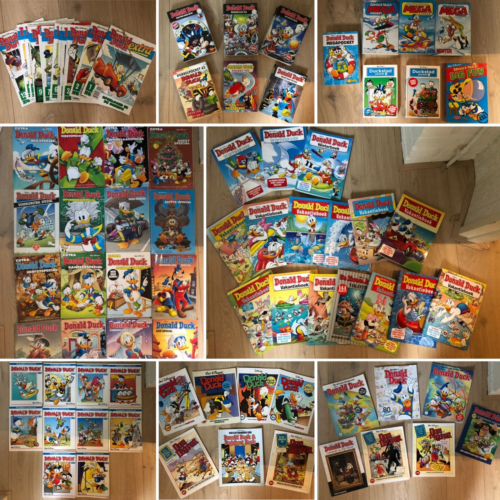 Verzameling Donald Duck: pockets, specials, strips, vakantie, Meerdere stripboeken, Ophalen of Verzenden, Zo goed als nieuw