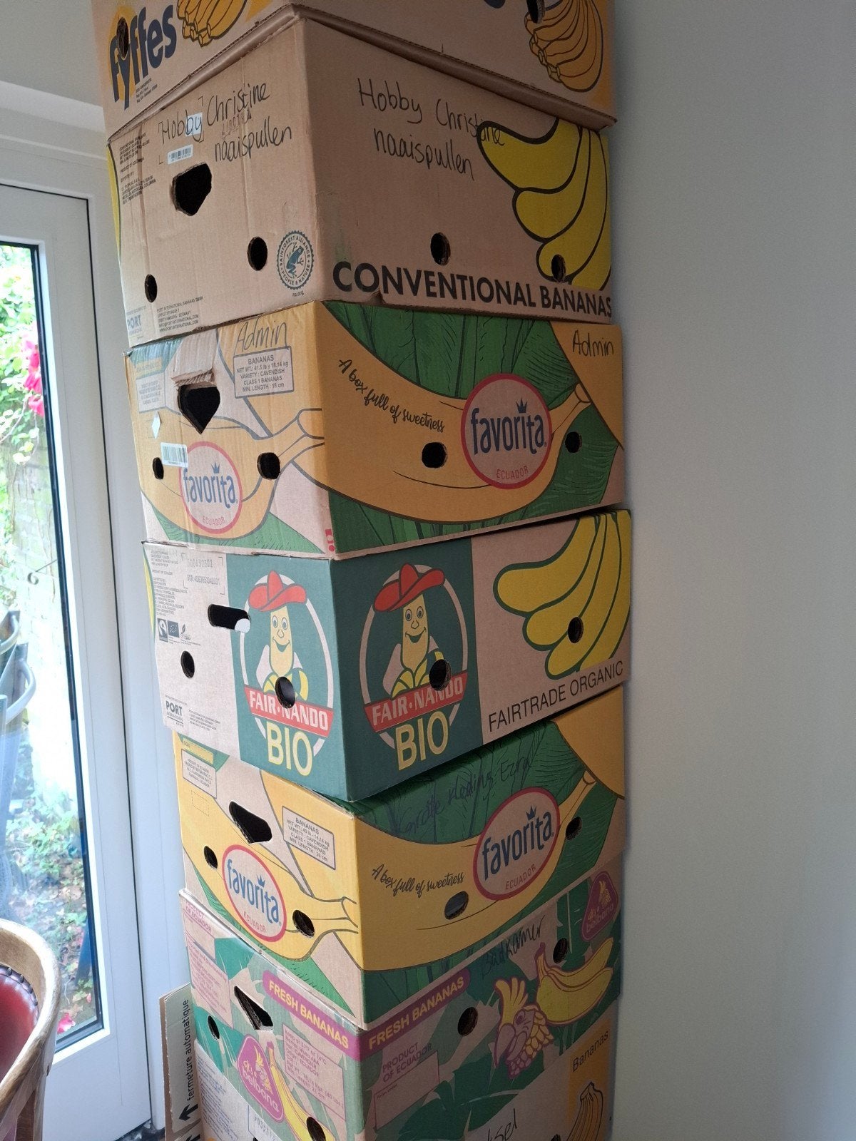 Gratis 25 bananendozen, Doe-het-zelf en Verbouw, Kratten en Dozen, Ophalen, Doos, 40 tot 60 cm, 50 tot 75 cm