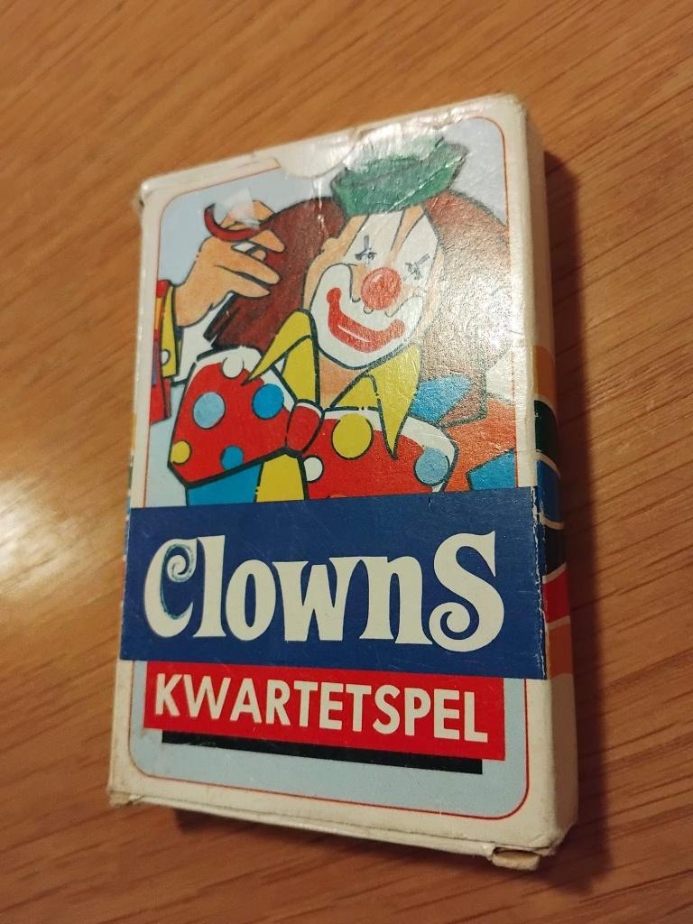 Vintage Clowns Kwartetspel van Fleuri - clown kwartet, Verzamelen, Speelkaarten, Jokers en Kwartetten, Ophalen of Verzenden, Gebruikt