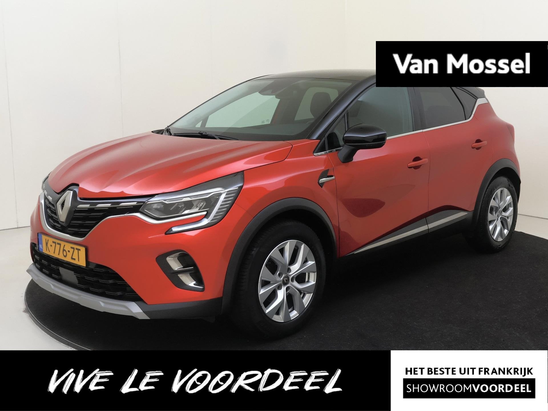 Renault Captur 1.0 TCe 90 Intens | Parkeersensoren achter |, Auto's, Voorwielaandrijving, Gebruikt, Euro 6, Leder en Stof