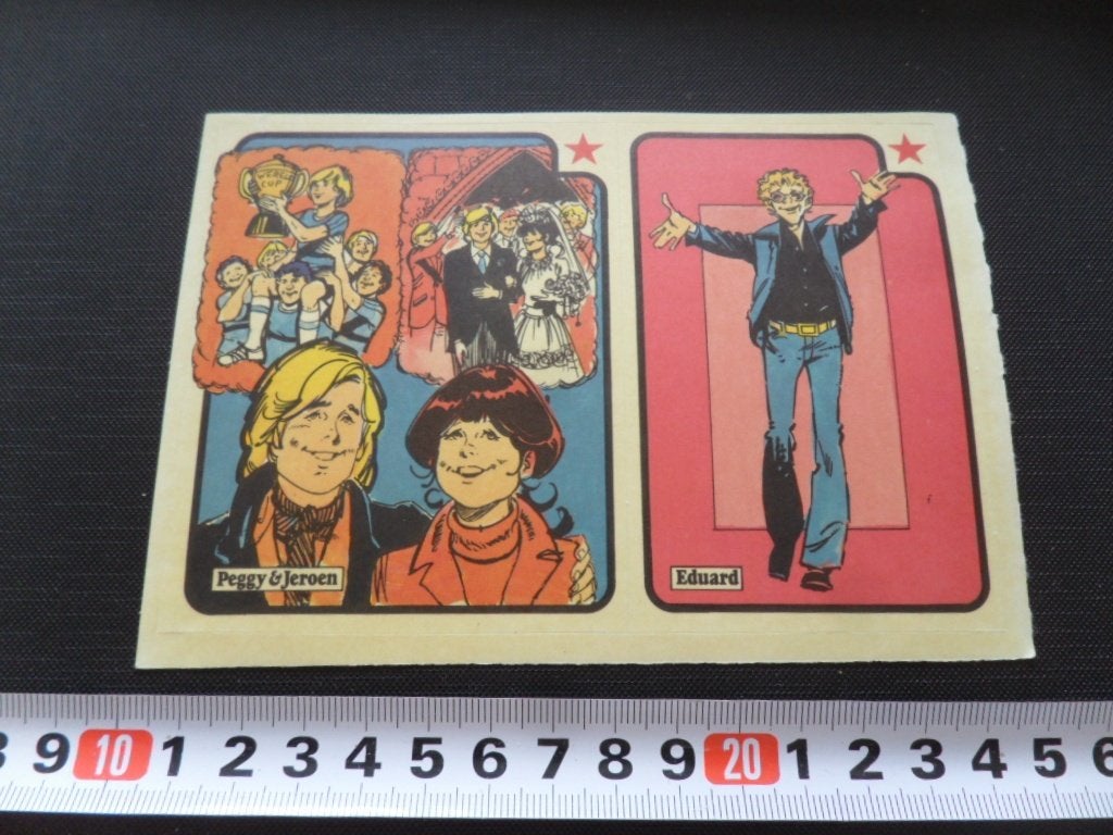 sticker set strip tina: peggy & jeroen / eduard, Ophalen, Zo goed als nieuw