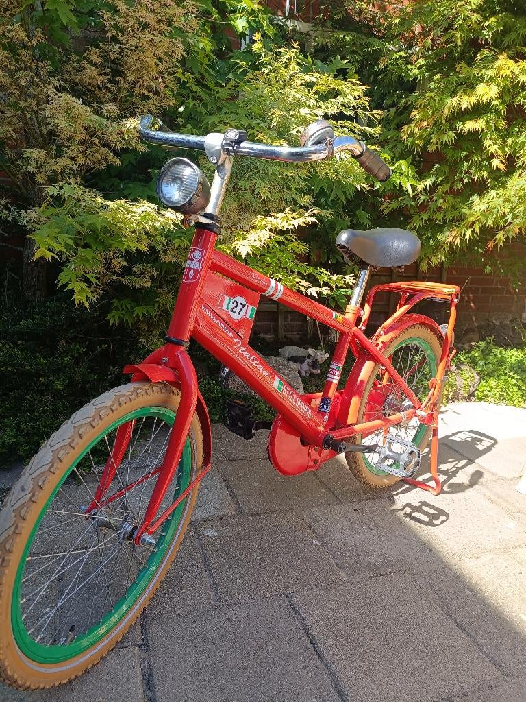 Stoere kinderfiets, Fietsen en Brommers, Ophalen, Gebruikt, Terugtraprem, 20 inch of meer