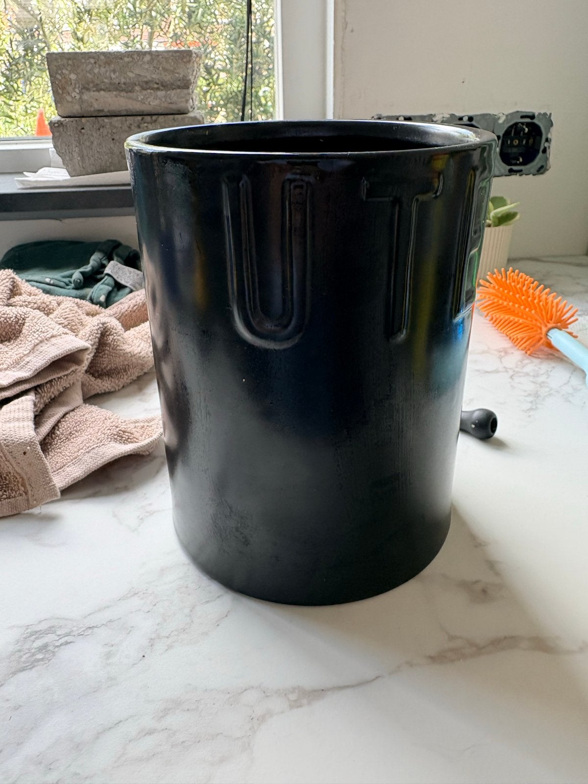 Riviera Maison Utensil Houder - Zwart, Ophalen, Overige typen, Zo goed als nieuw, Zwart