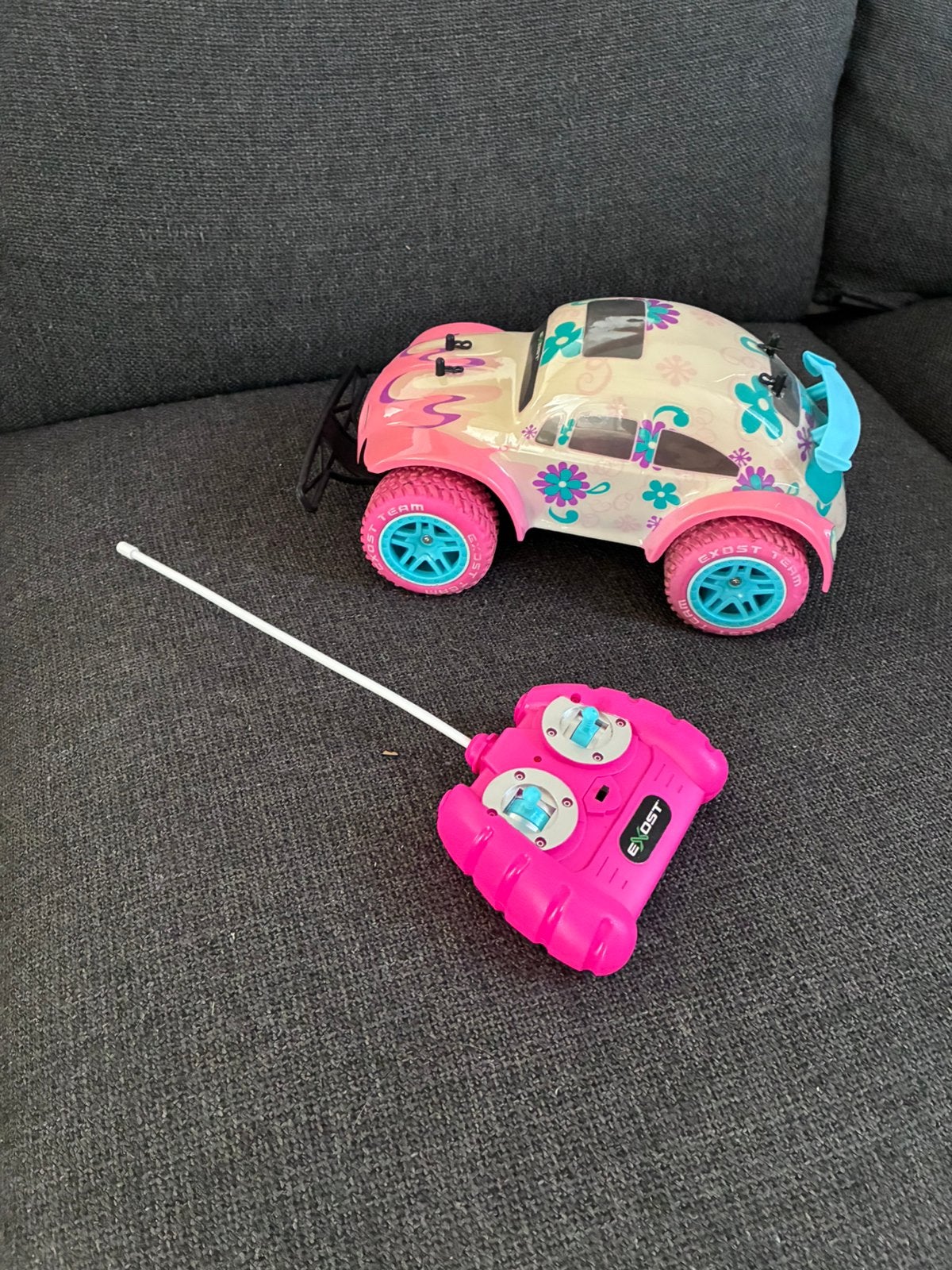 Exost bestuurbare auto roze, Ophalen, Gebruikt, Afstandsbediening