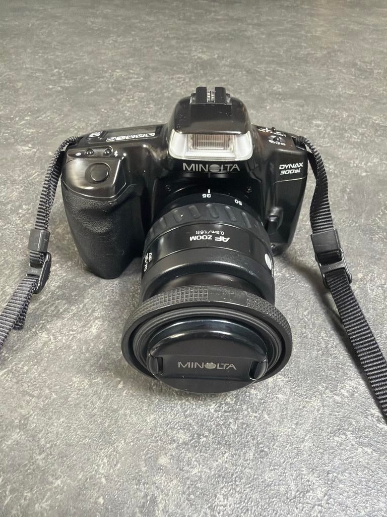 Minolta Dynax 300SI spiegelreflexcamera, Audio, Tv en Foto, Fotocamera's Analoog, Ophalen of Verzenden, Gebruikt, Spiegelreflex