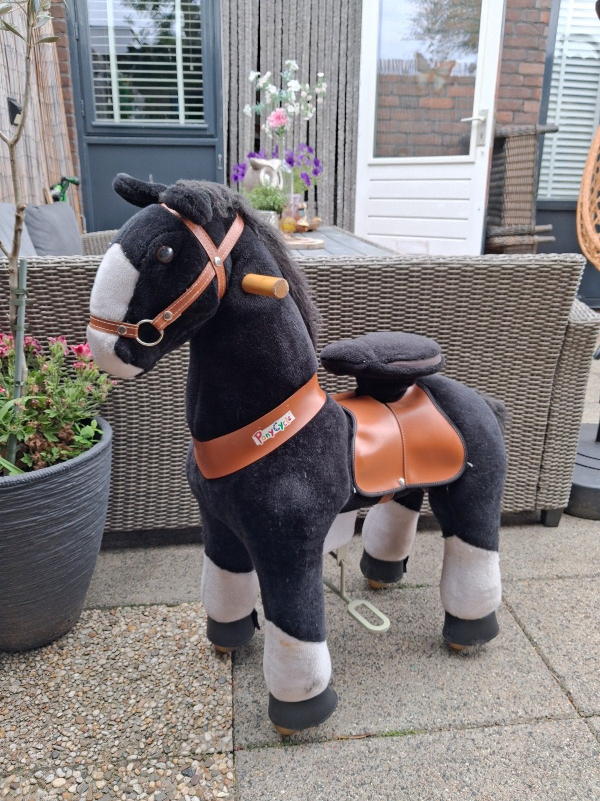 PonyCycle zwart paard - netjes gebruikt, Ophalen, Gebruikt