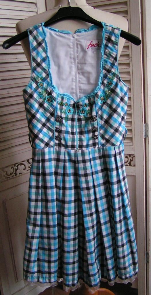 tiroler dirndl jurk maat 32 nr RR 481, Kleding | Dames, Carnavalskleding en Feestkleding, Verzenden, Zo goed als nieuw, Maat 34 (XS) of kleiner