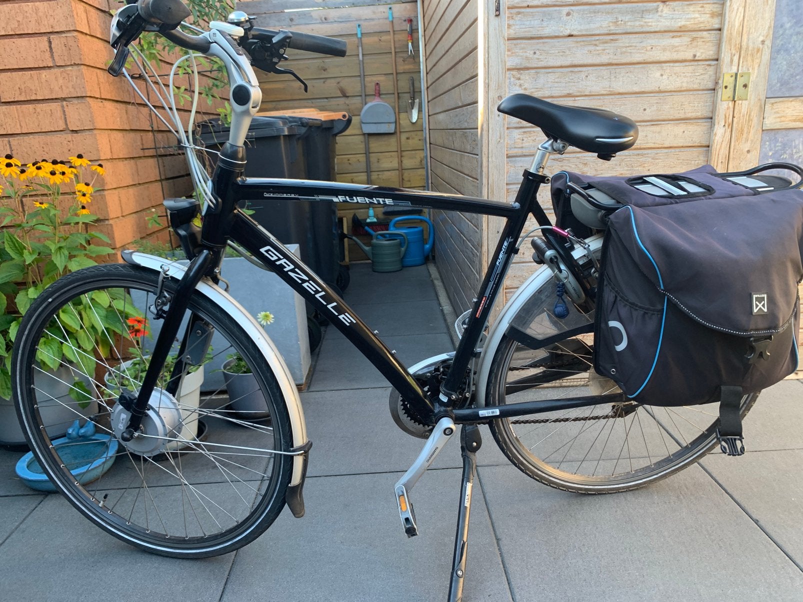 Gazelle fuente elektrische fiets, Ophalen, Gebruikt, Velgrem, Versnellingen