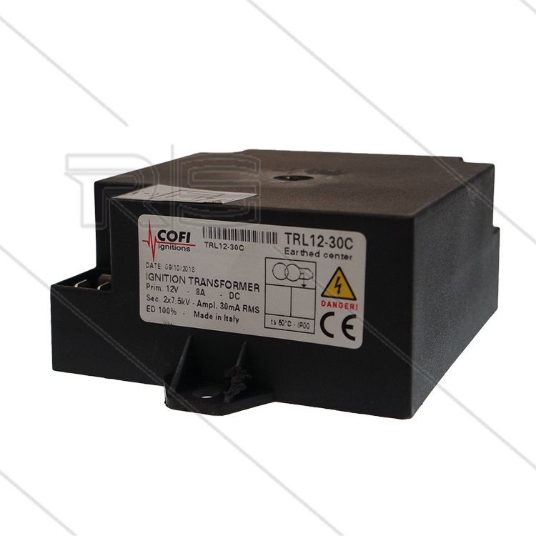 Brandertrafo COFI 12V DC Dubbele Output 7,5kV, Verzenden