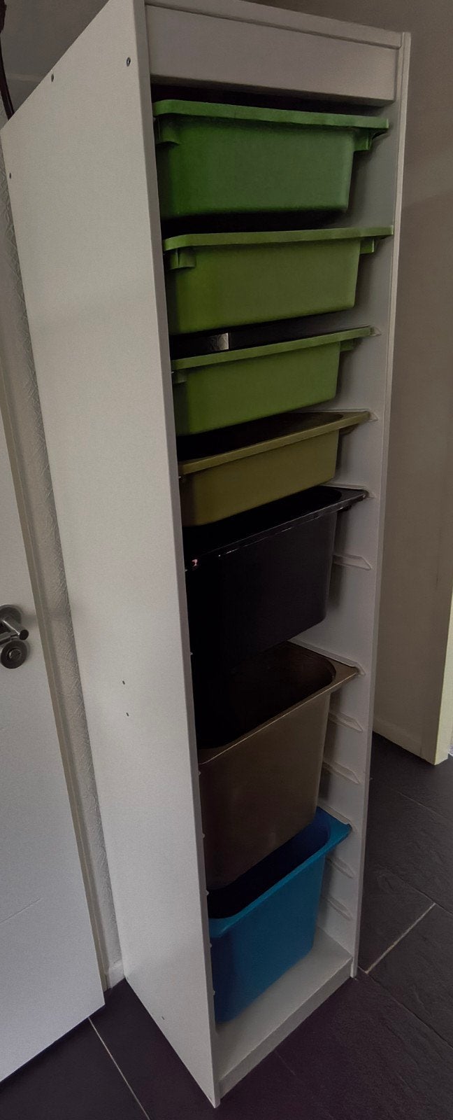 Ikea trofast kast met bakken, hoog 179cm, wit, Ophalen