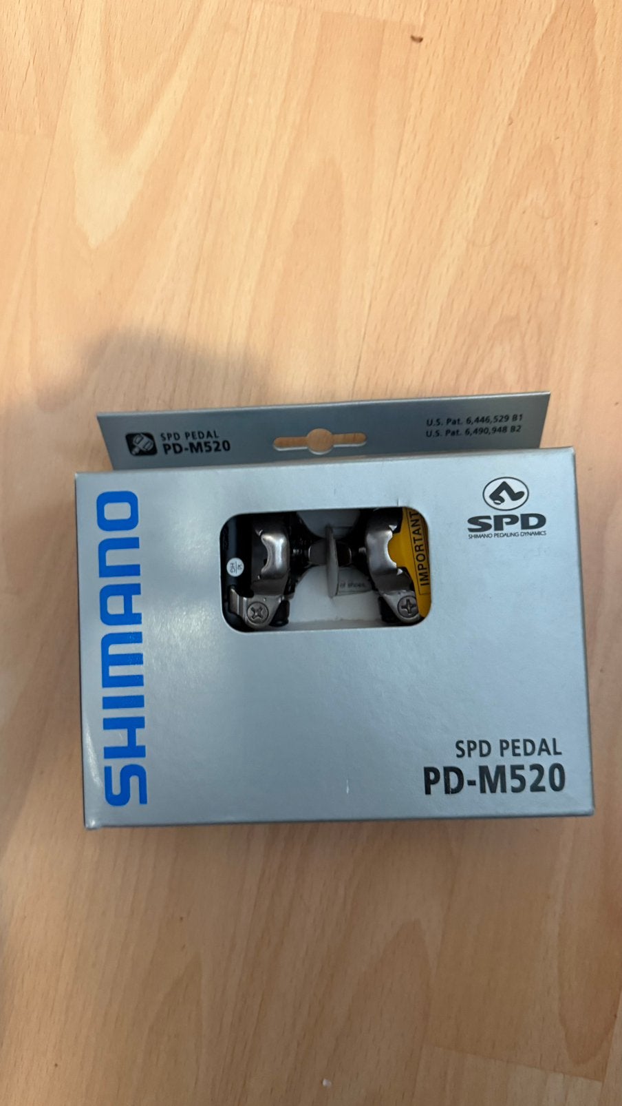 Pedalen Shimano PD-M520 ATB SPD zwart- EPDM520L, Ophalen of Verzenden, Nieuw