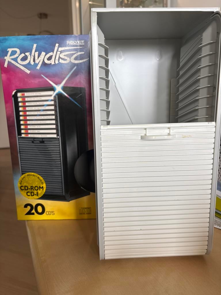 Rolykit CD-rek voor 20 CD's - Nieuw in doos, Kunststof, Verzenden, Minder dan 25 discs, Zo goed als nieuw