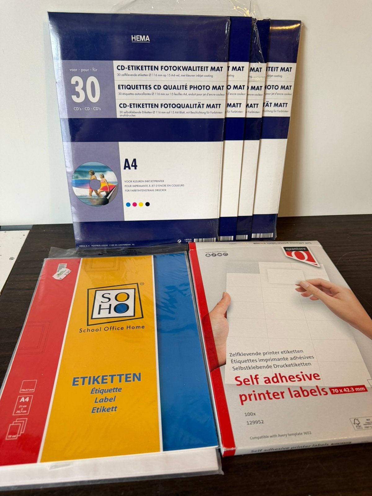 Partij printeretiketten & CD-labels, Computers en Software, Ophalen of Verzenden, Zo goed als nieuw