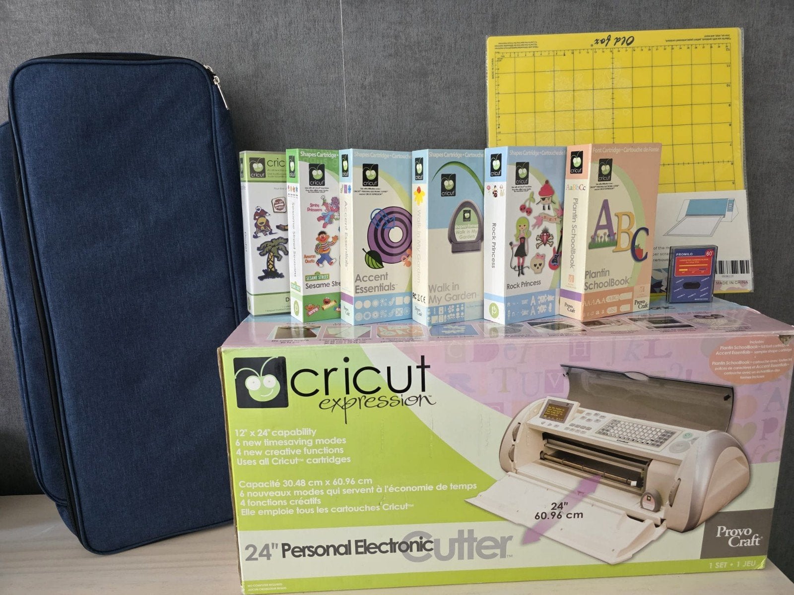 Cricut Expression met 6 cartridges, tas en accessoires, Ophalen of Verzenden