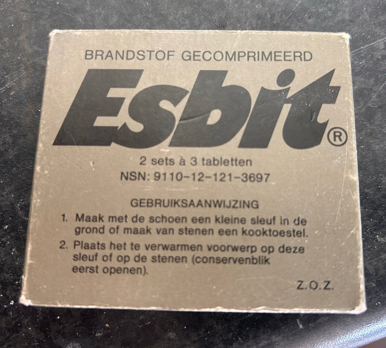 Esbit brandstof KL ‘86, Verzamelen, Militaria | Algemeen, Ophalen of Verzenden, Landmacht, Nederland