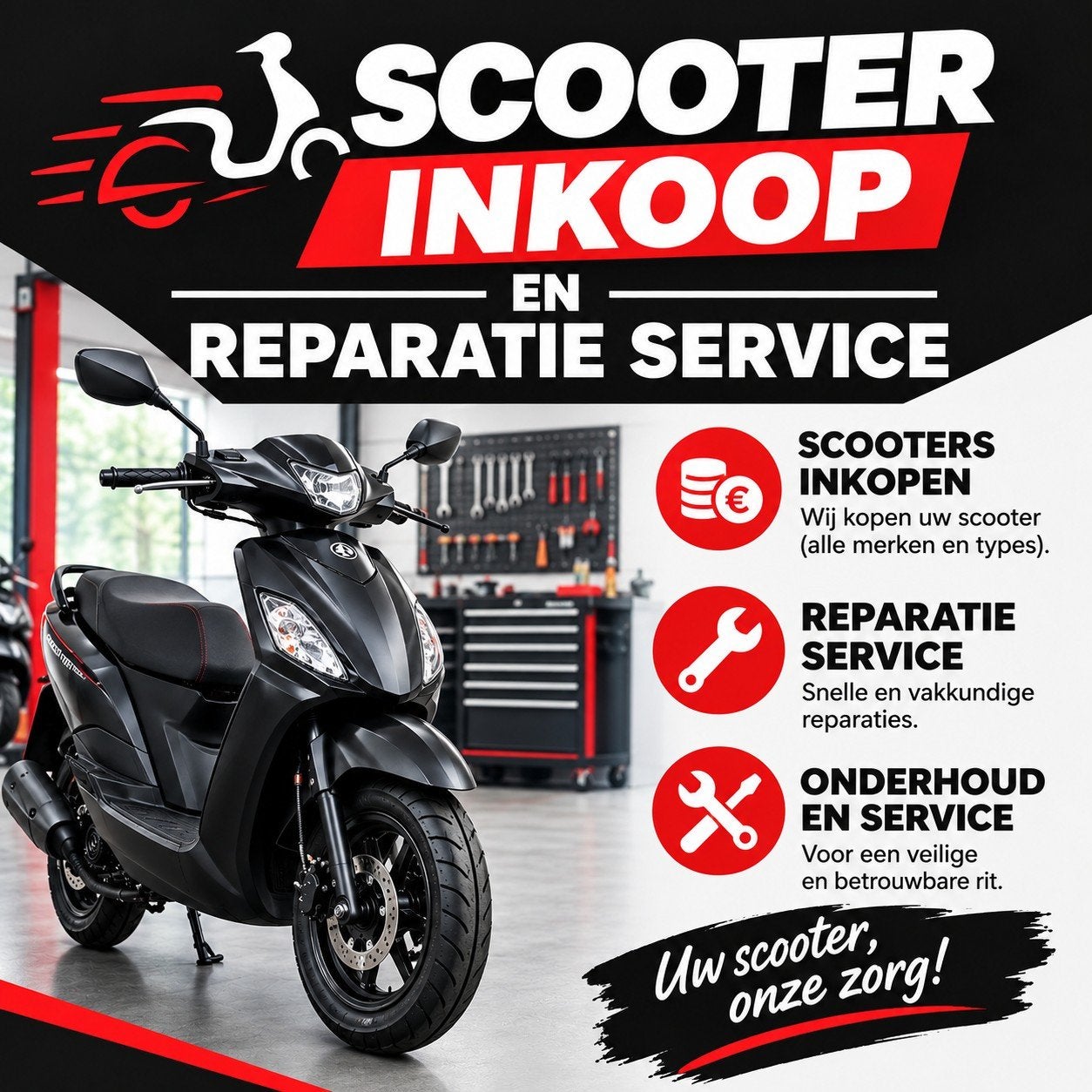 scooter reparaties, Ophalen, Overige typen, Overige merken