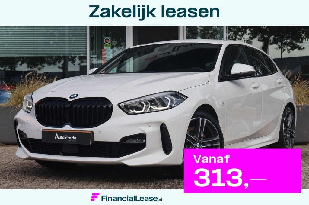 BMW 1 Serie (f40) 118i M-Sport 136pk | LED | Cruise | Climat, Dealer onderhouden, 136 pk, Gebruikt, Wit