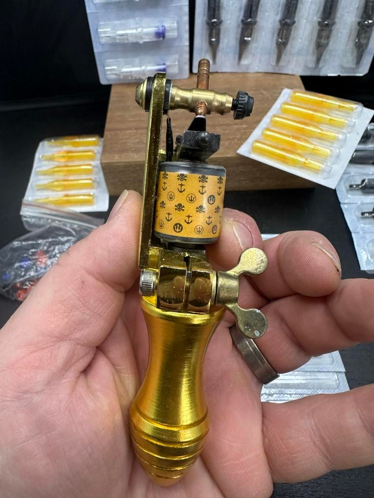 Tattoo machine dragonhawk set - spoelmachine naalden en tips, D, Ophalen of Verzenden, Zo goed als nieuw, D