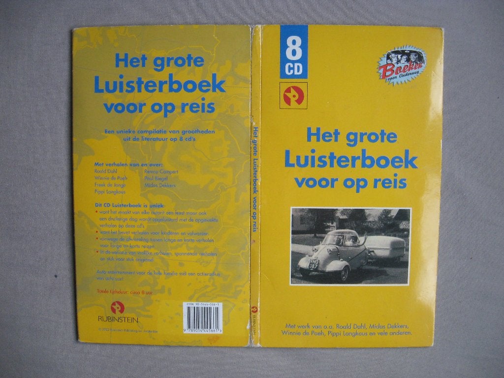 Het grote LUISTERBOEK voor op reis (8 cd's) Dahl - Biegel ea, Ophalen of Verzenden, Diverse auteurs, Cd