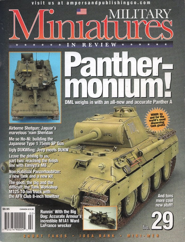 Military Miniatures in Review magazine No 29, Panter-monium, Hobby en Vrije tijd, Ophalen of Verzenden, 1:32 tot 1:50, Auto, Overige merken