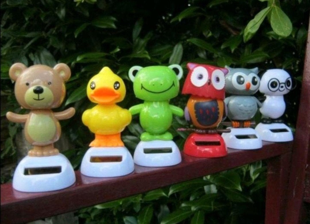 Leuke Solar Dansende Figuren - Decoratie voor Thuis of Auto, Ophalen of Verzenden, Nieuw