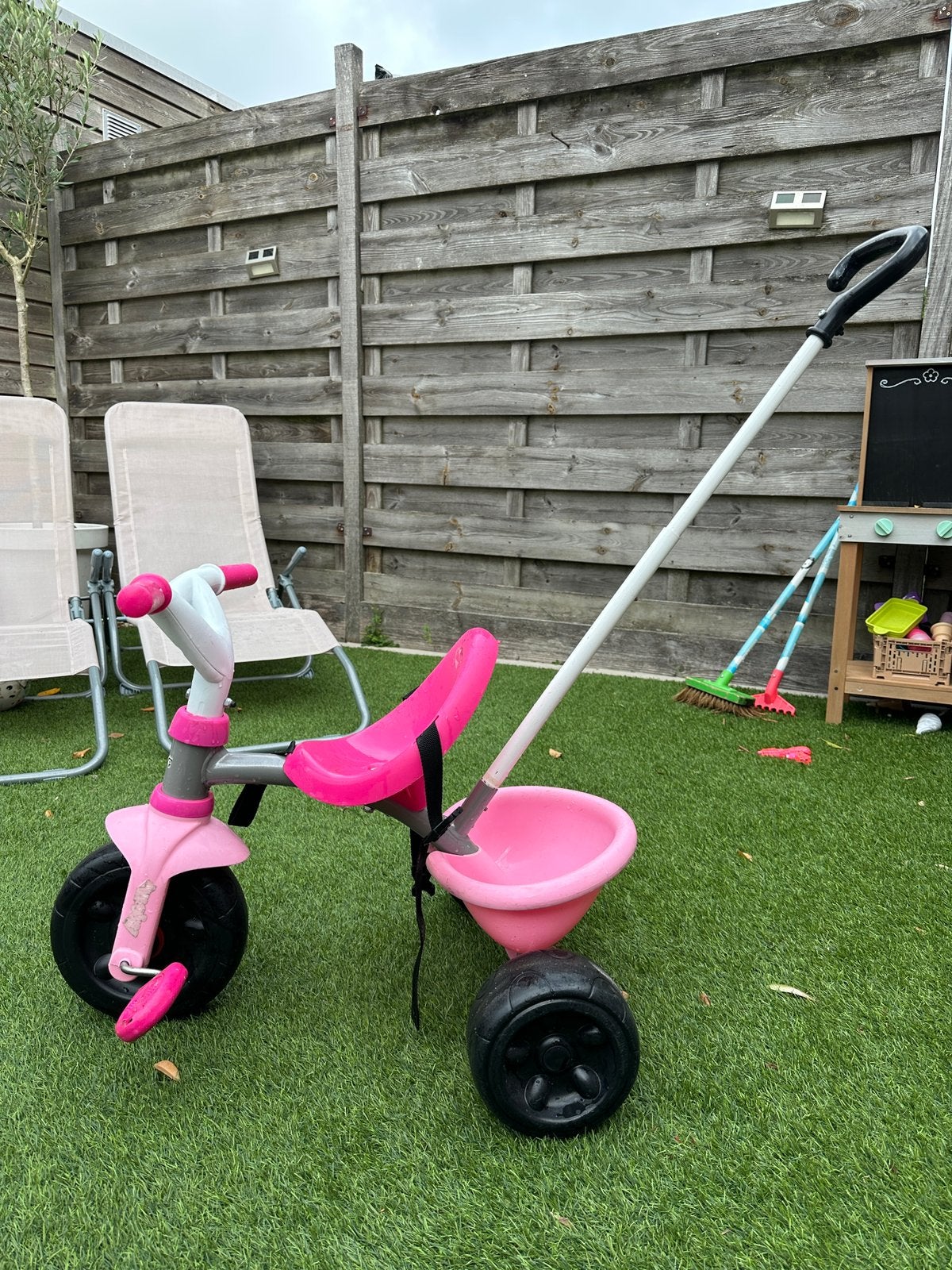 Roze smoby driewieler, Ophalen, Gebruikt