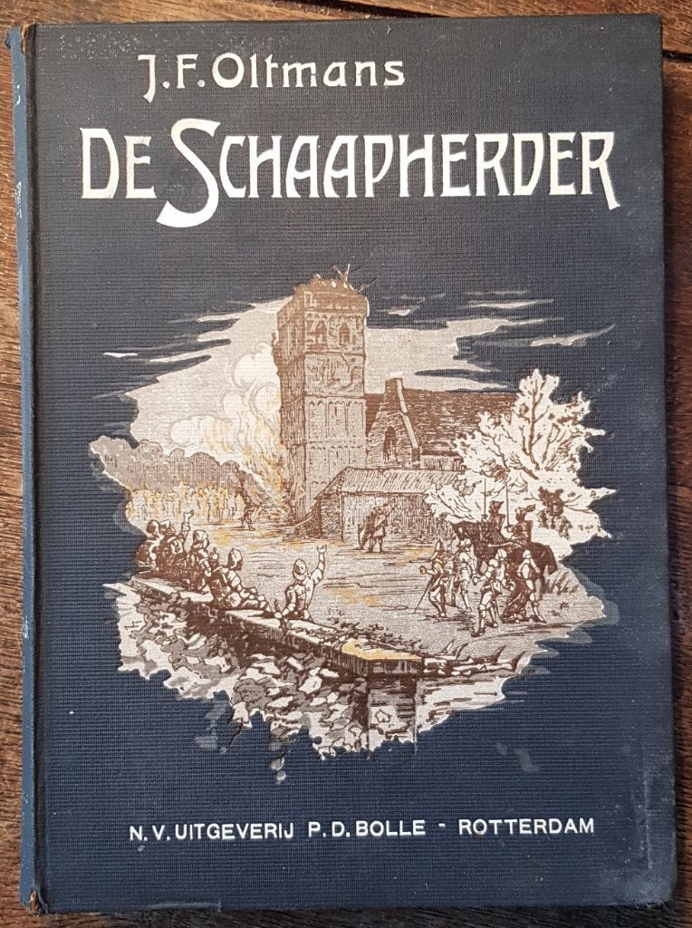 De schaapherder - J.F. Oltmans - gebonden uitgave ca. 1892, Antiek en Kunst, Ophalen of Verzenden, J.F. Oltmans
