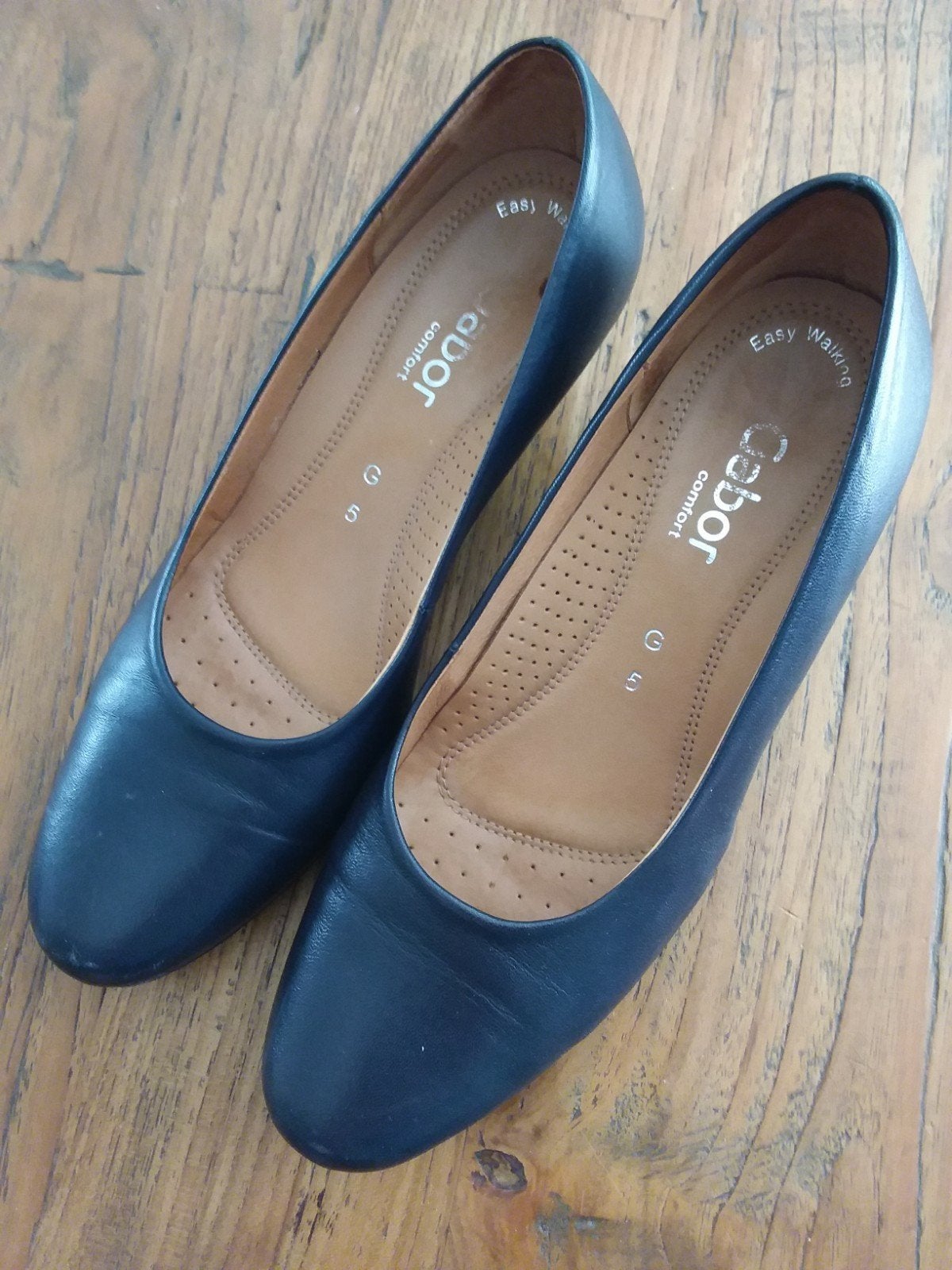 Gabor pumps blauw mt 38  wijdte G  hak 5 cm  zgan, Ophalen of Verzenden, Zo goed als nieuw, Blauw