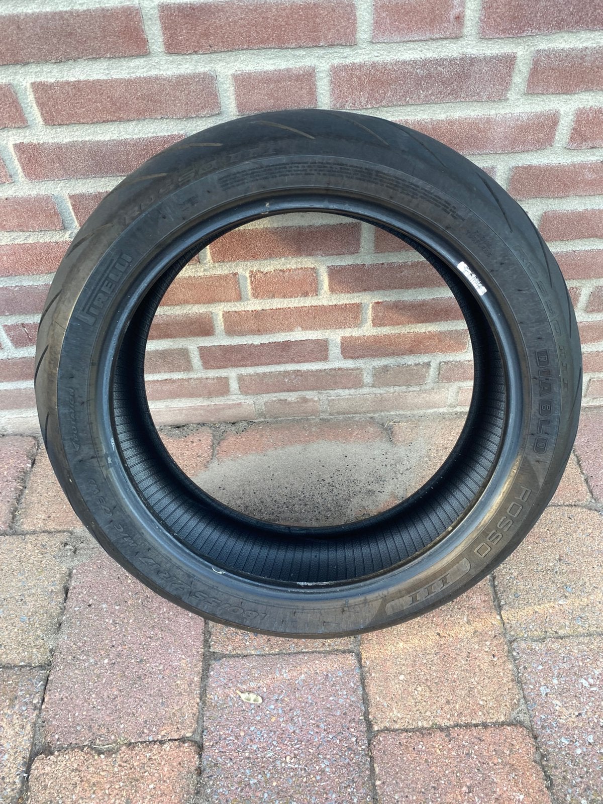 Pirelli diablo rosso III 180-55-17 met spijkertje, Ophalen of Verzenden
