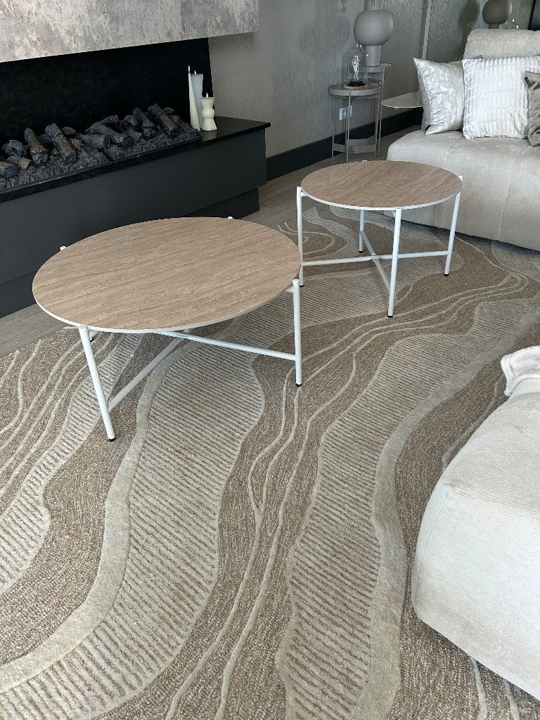 Salontafels, Ophalen, 50 tot 100 cm, Overige materialen, Rond
