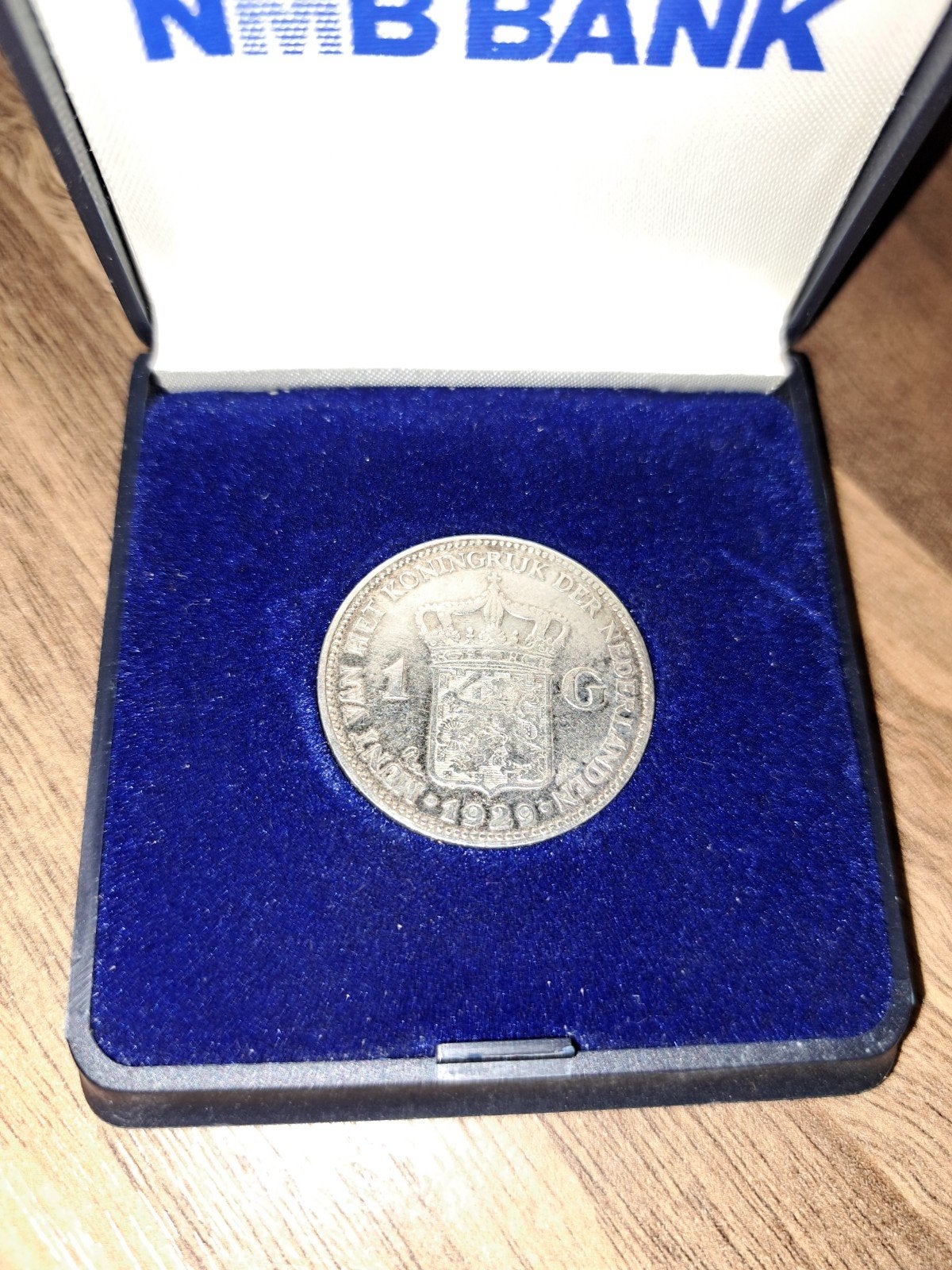 Zilveren 2½ Gulden Koningin Wilhelmina Munt in doosje, Zilver, Ophalen of Verzenden, Koningin Wilhelmina, Losse munt