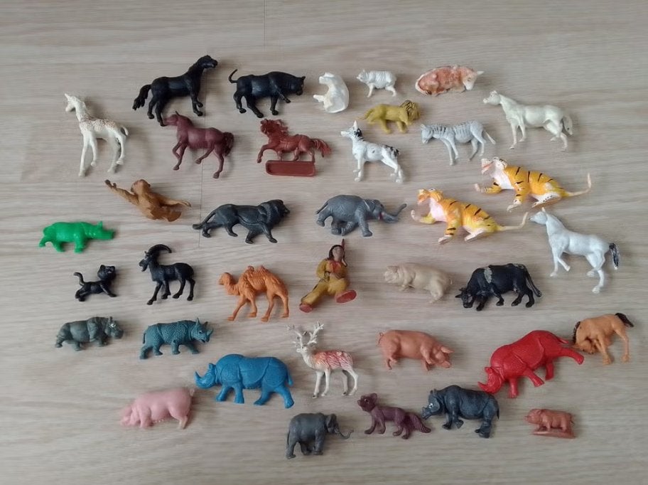 Vintage 70's plastic dieren, Ophalen of Verzenden, Gebruikt