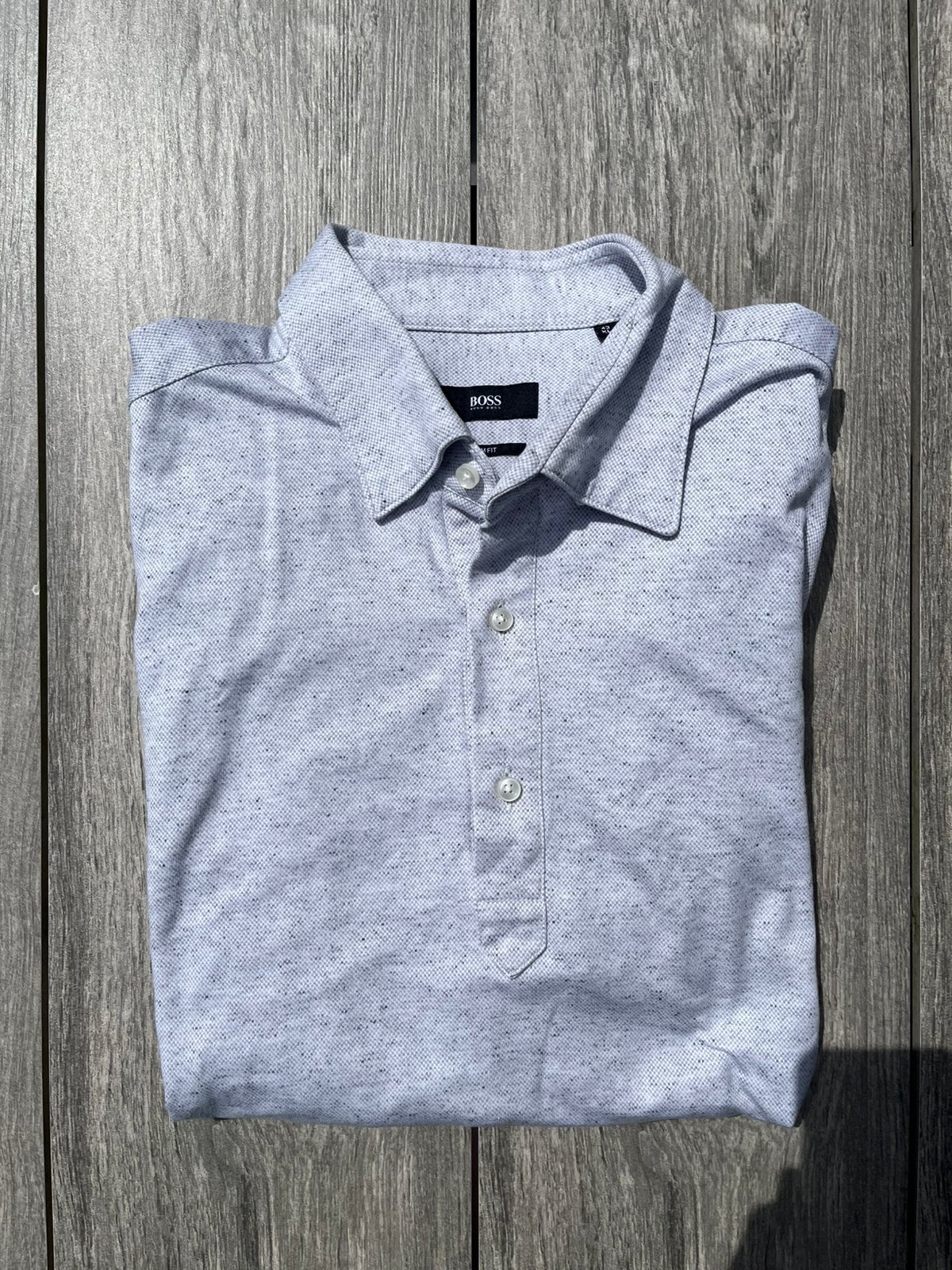 Hugo Boss polo, Ophalen of Verzenden, Gedragen, Maat 56/58 (XL), Grijs