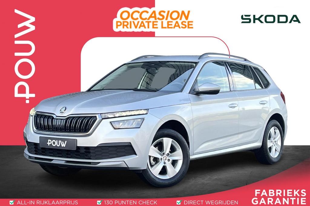 Skoda Kamiq 1.0 TSI 110pk Ambition | Navigatie | Smartlink |, 12 maanden, Stof, Gebruikt, 620 kg