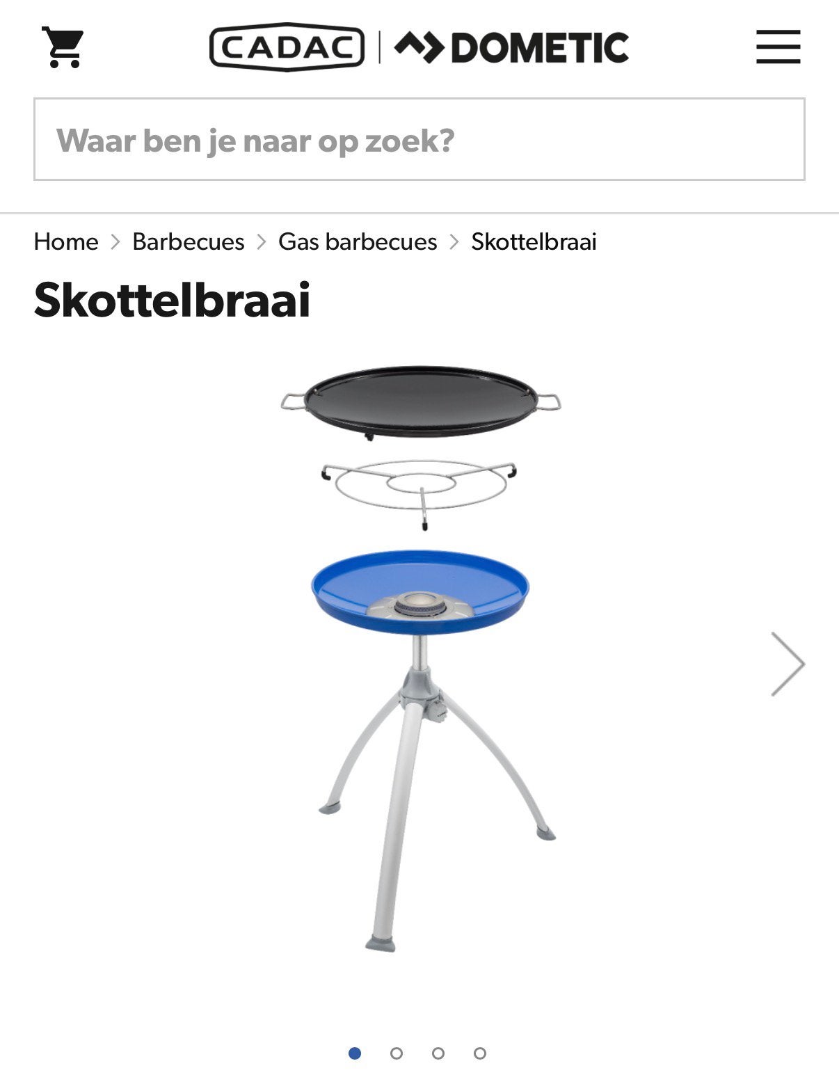 Cadac Skottelbraai - Draagbare Gasbarbecue, Tuin en Terras, Ophalen, Gebruikt