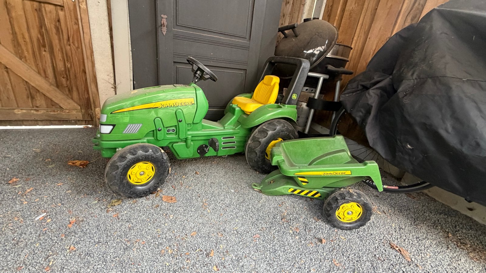 John Deere traptractor met aanhanger (grote tractor), Ophalen, Gebruikt, Trapvoertuig