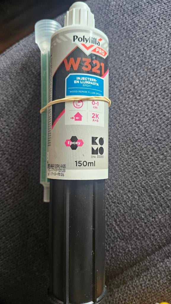Polyfilla PRO W321 Injecteer- en Lijmpasta Epoxy, Doe-het-zelf en Verbouw, Verf, Beits en Lak, Ophalen of Verzenden
