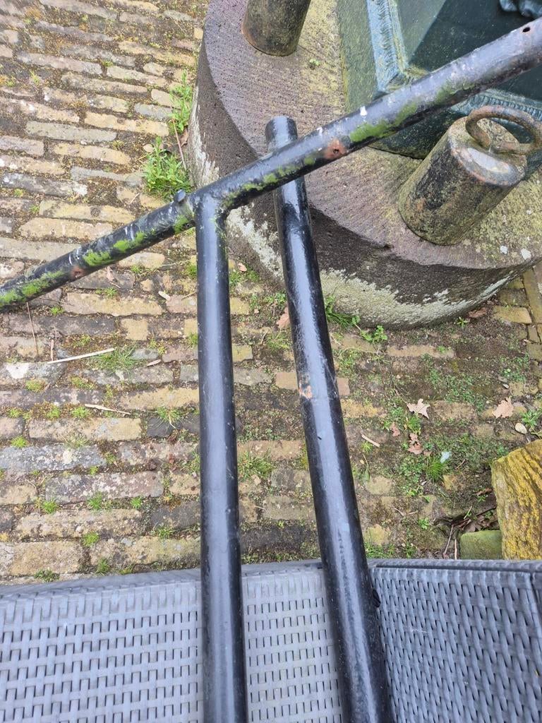 2x nette waslijnpaal waslijnpalen Zwart gespoten Goede staat, Ophalen, Zo goed als nieuw, Overige typen