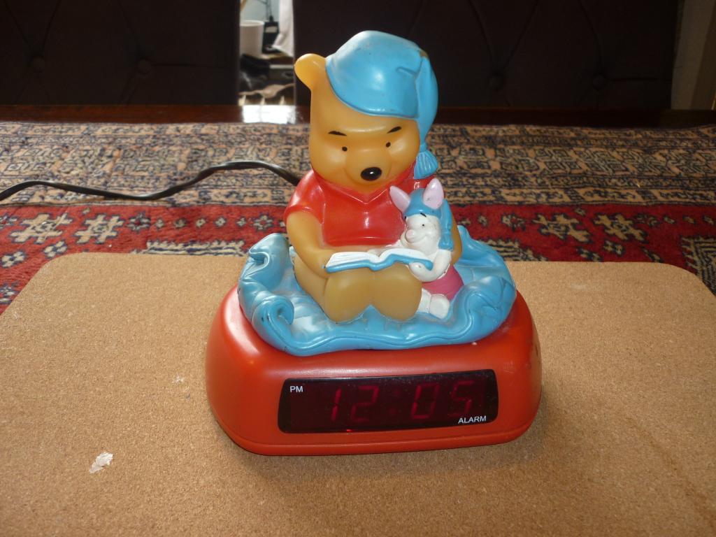 Vintage Disney WINNIE DE POOH en Knorretje wekker, Ophalen of Verzenden, Winnie de Poeh of vrienden, Zo goed als nieuw, Overige typen