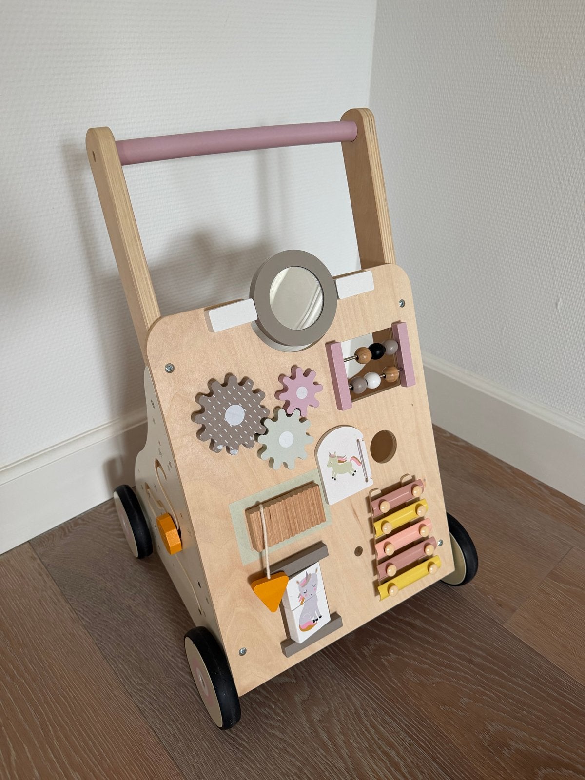 Petite Amélie Loopwagen LARA - Multiplex - roze, Ophalen, Zo goed als nieuw, Overige typen, Met wieltjes
