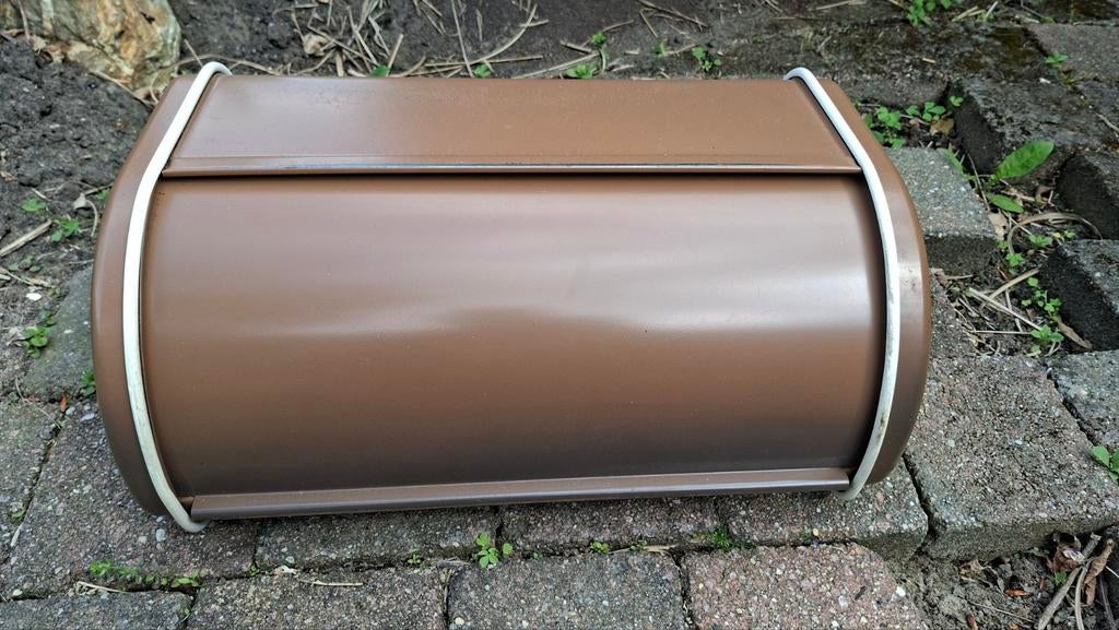 vintage Brabantia broodtrommel bruin., Ophalen of Verzenden