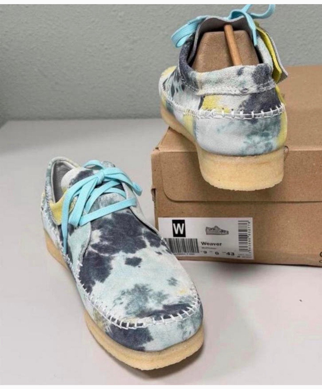 Mens Clarks Originals WEAVER Multicolour Suede ZELDZAAM 43, Overige kleuren, Nieuw, Ophalen of Verzenden, Sneakers of Gympen