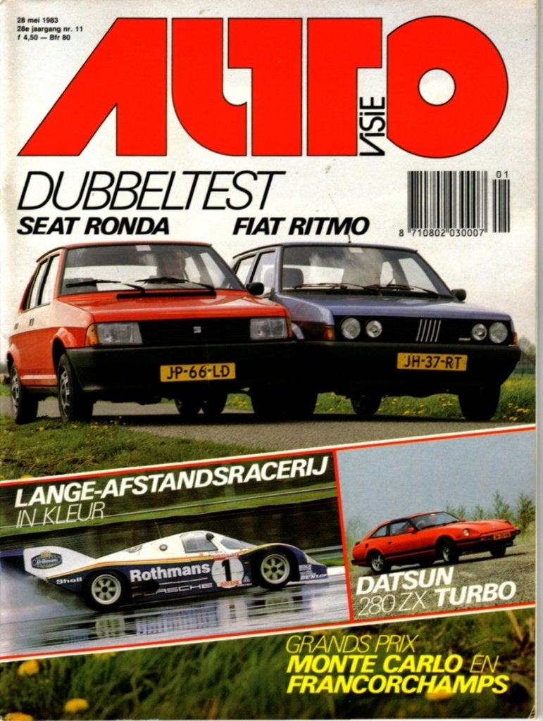 Autovisie dubbeltest Fiat Ritmo en Seat Ronda Mei 1983, Ophalen of Verzenden, Gelezen, Overige merken