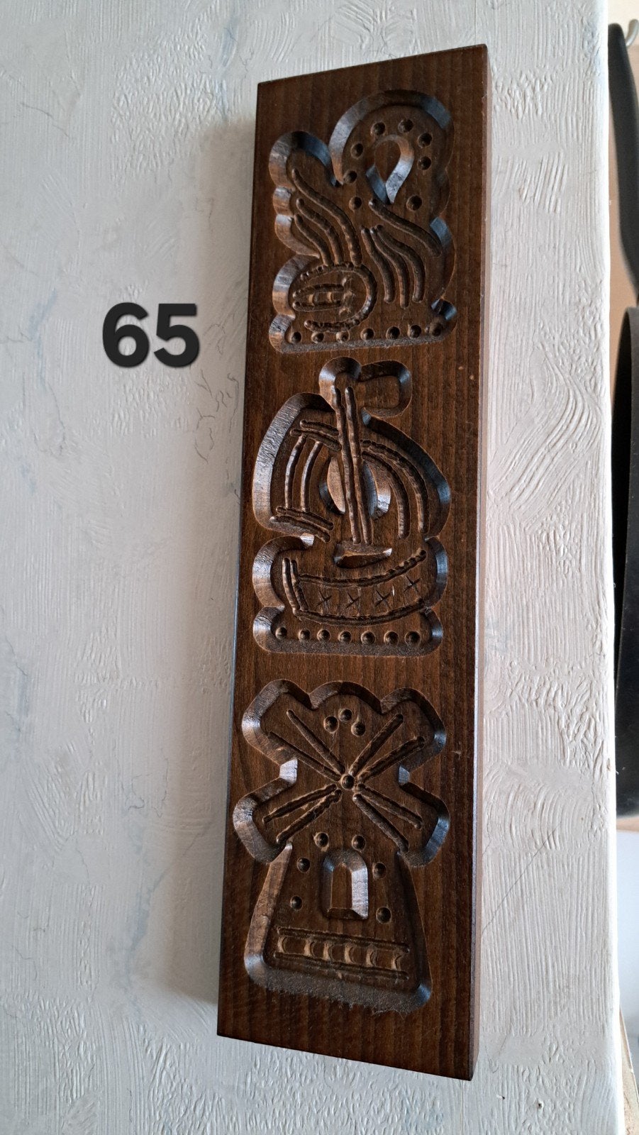 Houten koekjesvorm met traditionele Nederlandse motieven, Antiek en Kunst, Ophalen of Verzenden