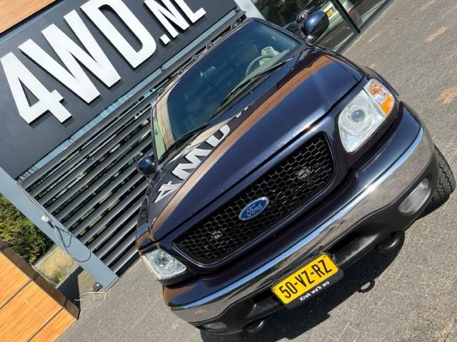 Ford USA F-150 5.4 V8 Supercab 4X4 AUT 6 PERS LEDER CLIMA G3, Gebruikt, 8 cilinders, 5400 cc, Blauw